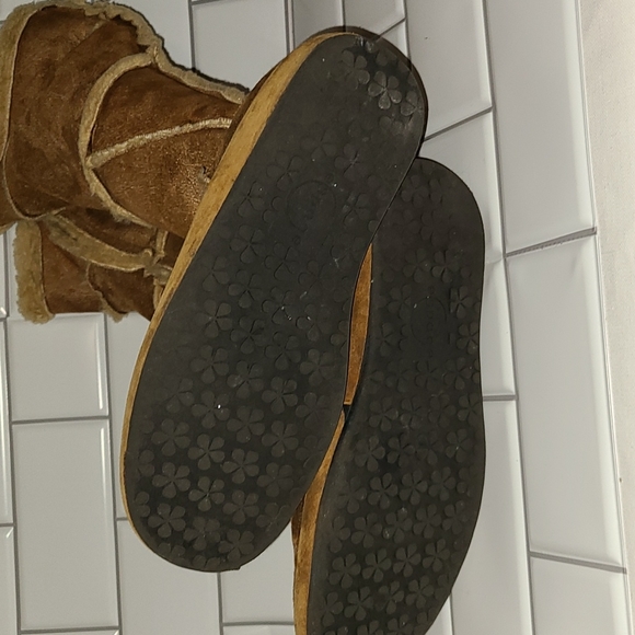 Tall brown suede Espace boots size 7.5 - Picture 5 of 9